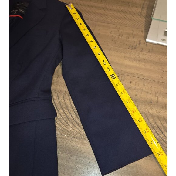 J.Crew Dalton Blazer in Italian Stretch Wool Navy Slim Fit Size Womens 0 Preppy - Picture 12 of 12